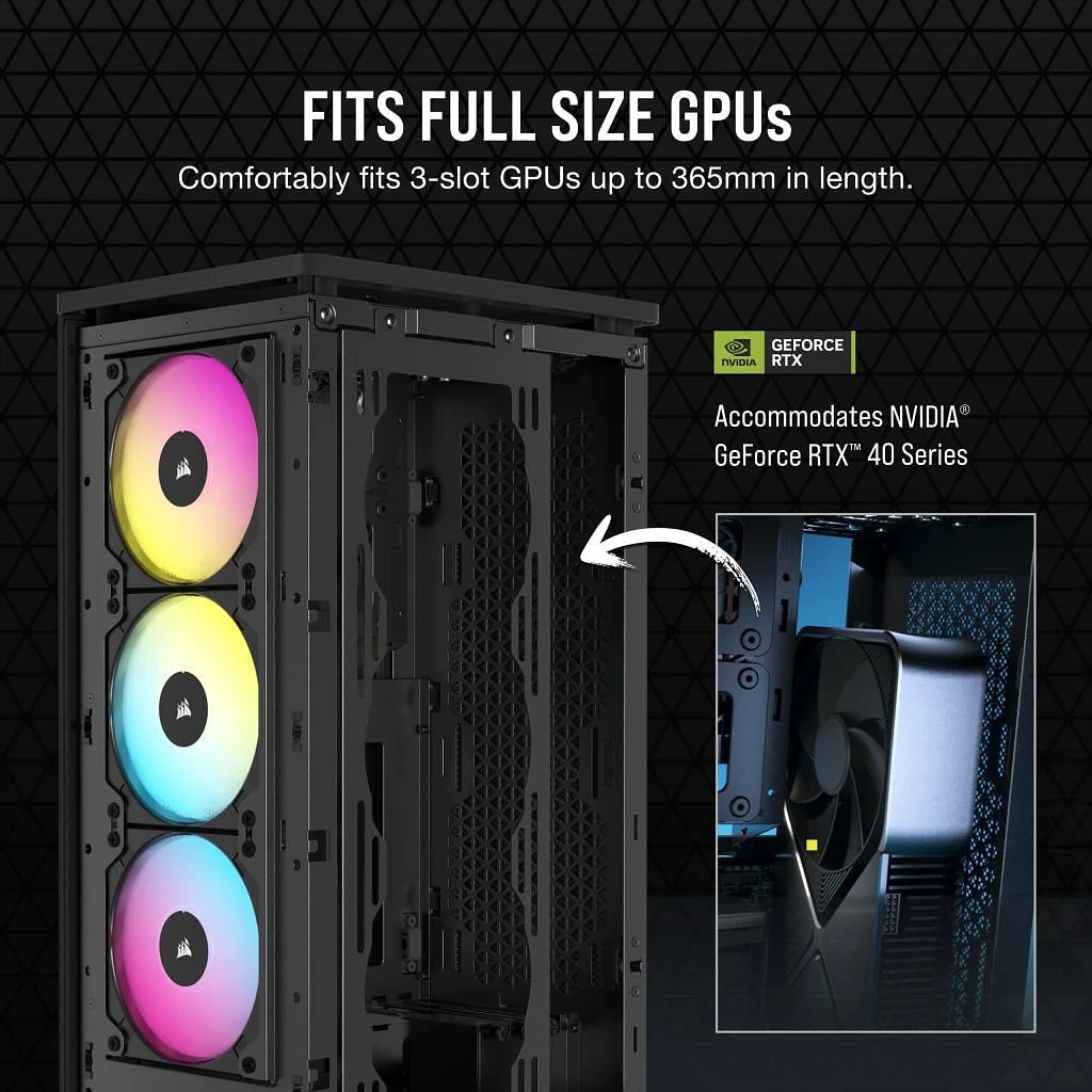 The 2000D supports some RTX 40 series GPUs (Image via Corsair)