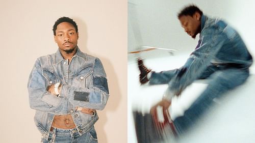 Stefon Diggs posing for Vogue - images via Instagram