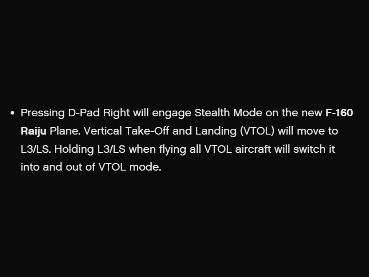 A screenshot of the official Newswire describing the F-160 Raiju Plane (Image via Rockstar Games)
