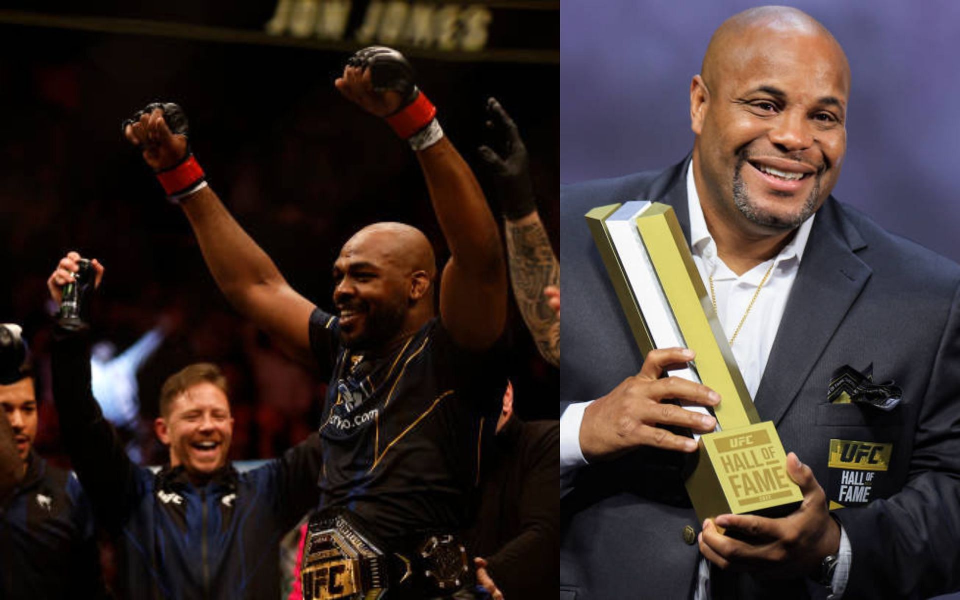 Jon Jones (left); Daniel Cormier (right)