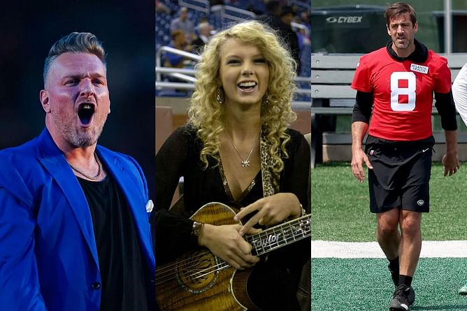 Pat McAfee gives honest views on people recording Aaron Rodgers during Taylor Swift concert - “Aaron didn't give a f**k