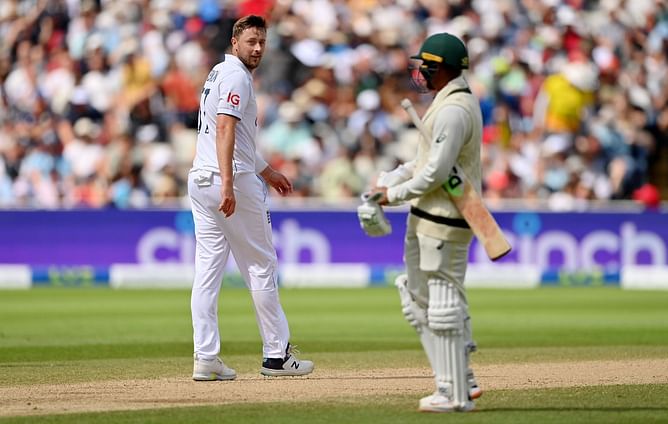 Ollie Robinson warned by match referee over Usman Khawaja send off in Ashes opener - Reports