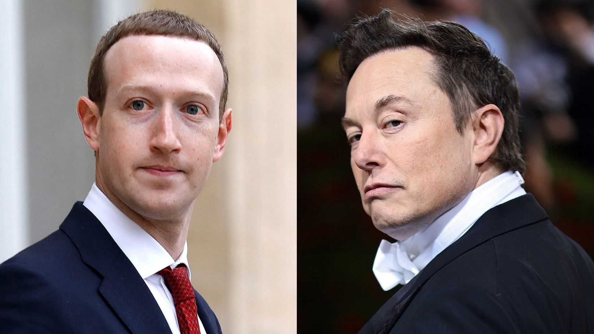 Mark Zuckerberg and Elon Musk. (Photos via Getty Images)