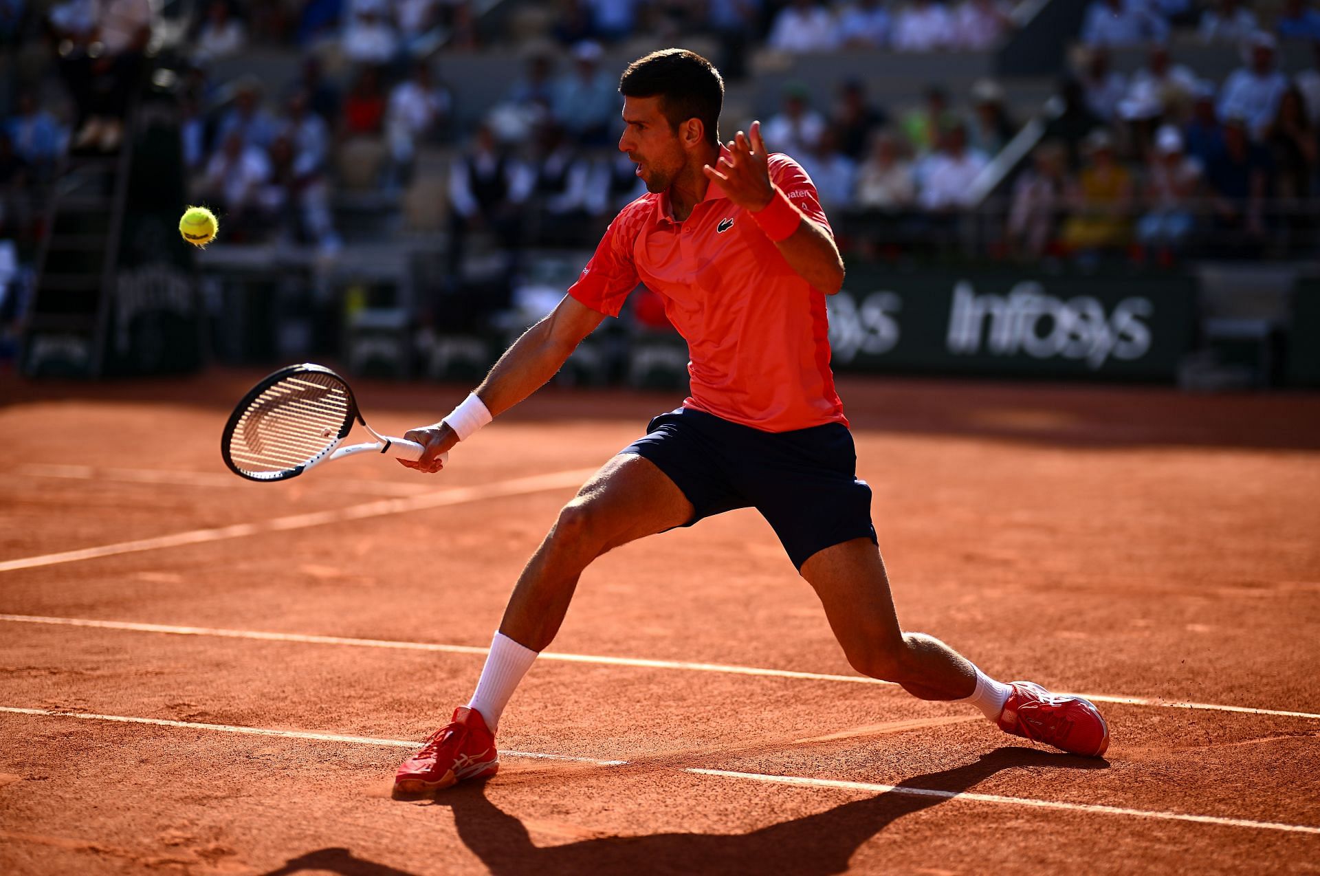 Novak Djokovic at the 2023 French Open.