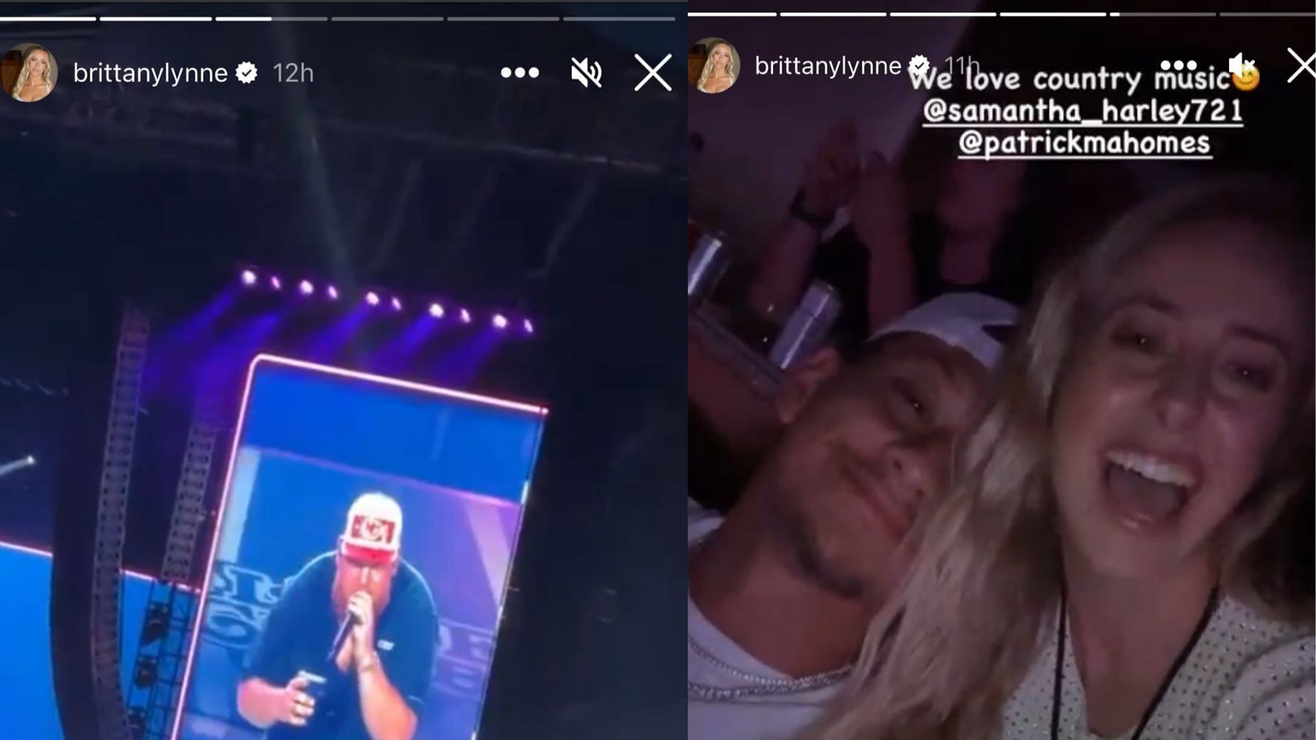 IN PHOTOS: Patrick Mahomes and wife Brittany having great time at Luke  Combs concert in Kansas City