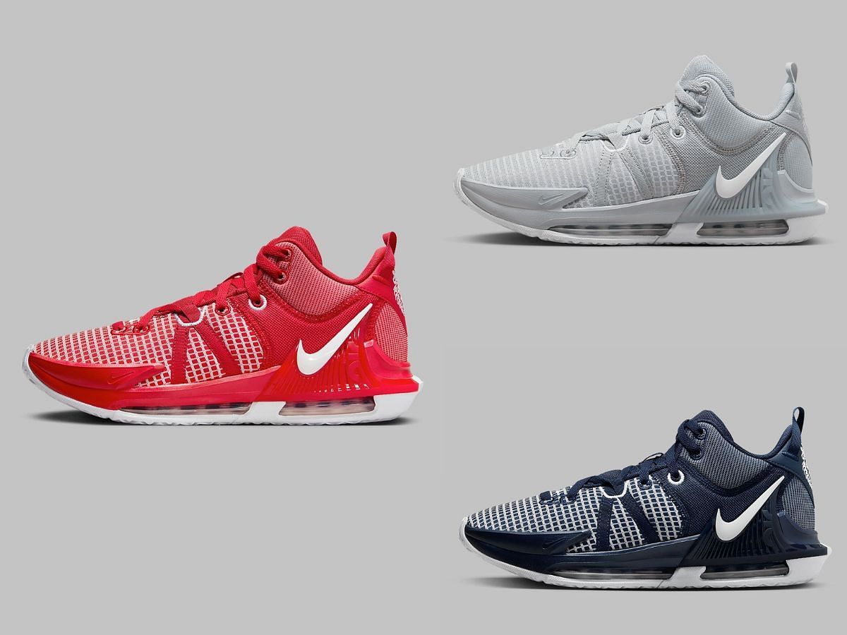 Here&#039;s a closer look at the three colorways (Image via Sportskeeda)