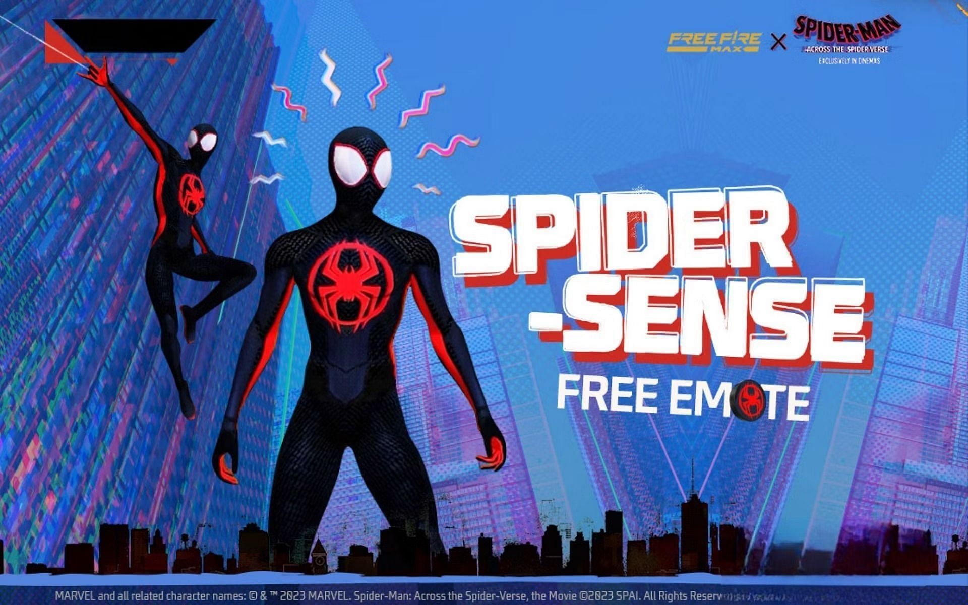 मुफ्त में Spider-Sense इमोट (Image via Garena)