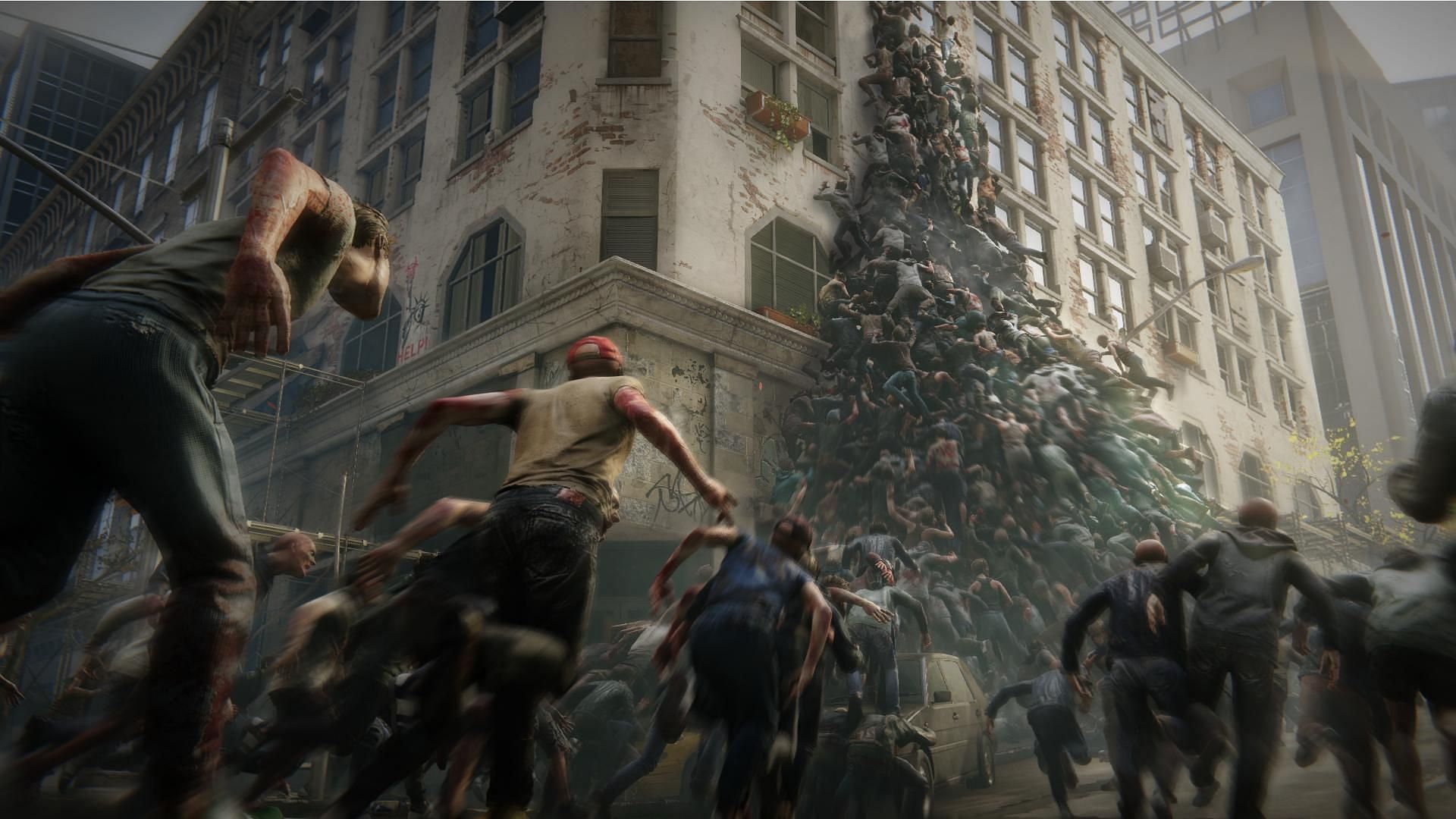 An iconic scene from World War Z, raising questions about the potential for a second installment (Image via Paramount Pictures)
