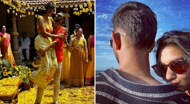 “H̶i̶t̶c̶h̶e̶d̶ 𝘚𝘬𝘪𝘥𝘥𝘦𝘥!” – Prasidh Krishna gets engaged to Rachana, RR share beautiful photo of the couple