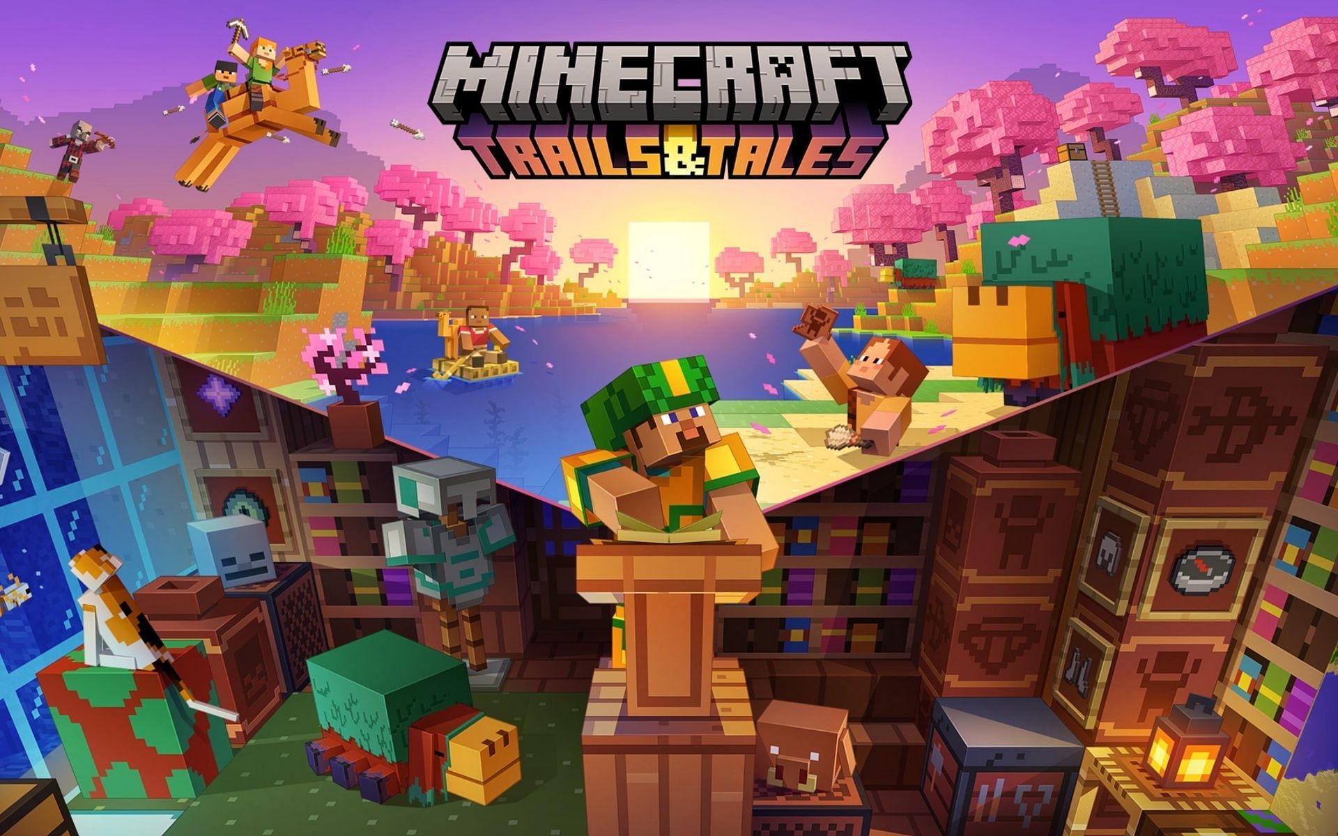 Minecraft 1.20 Trails & Tales update APK download file to be