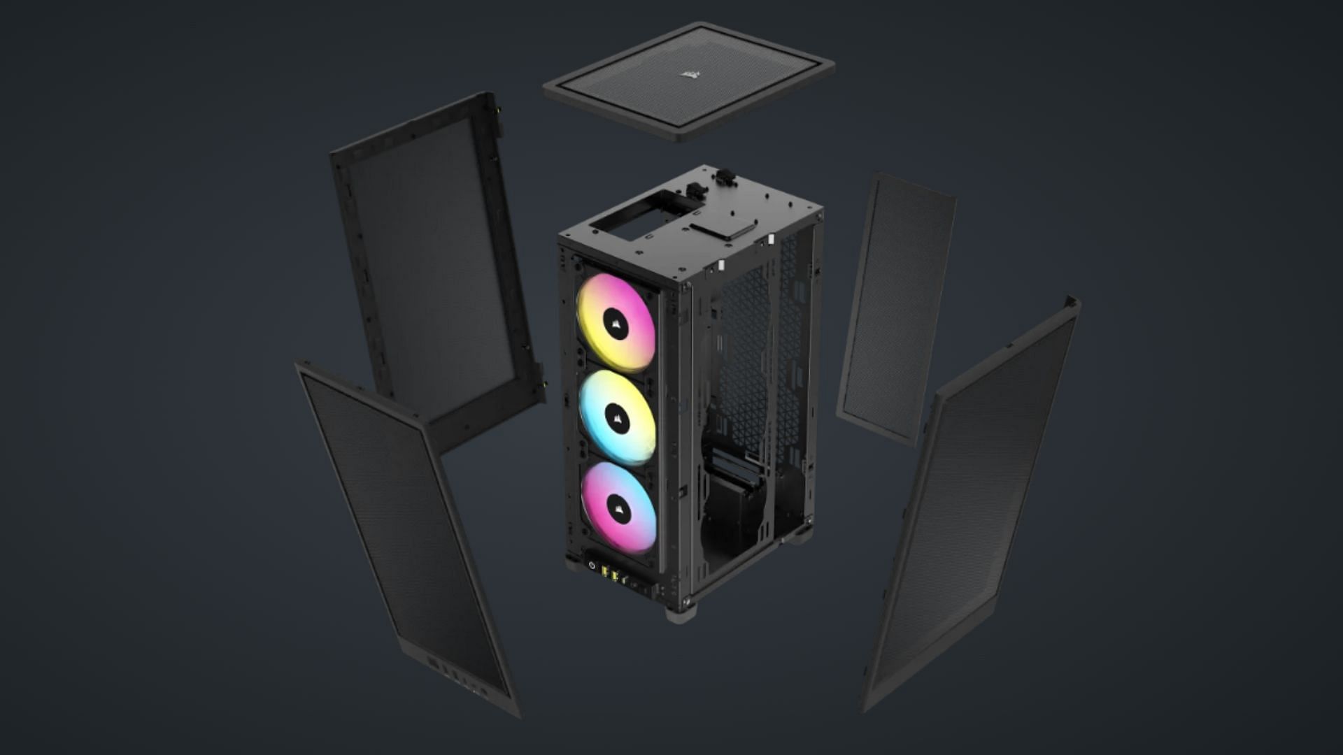 Blown-up view of the Corsair 2000D case (Image via Corsair)