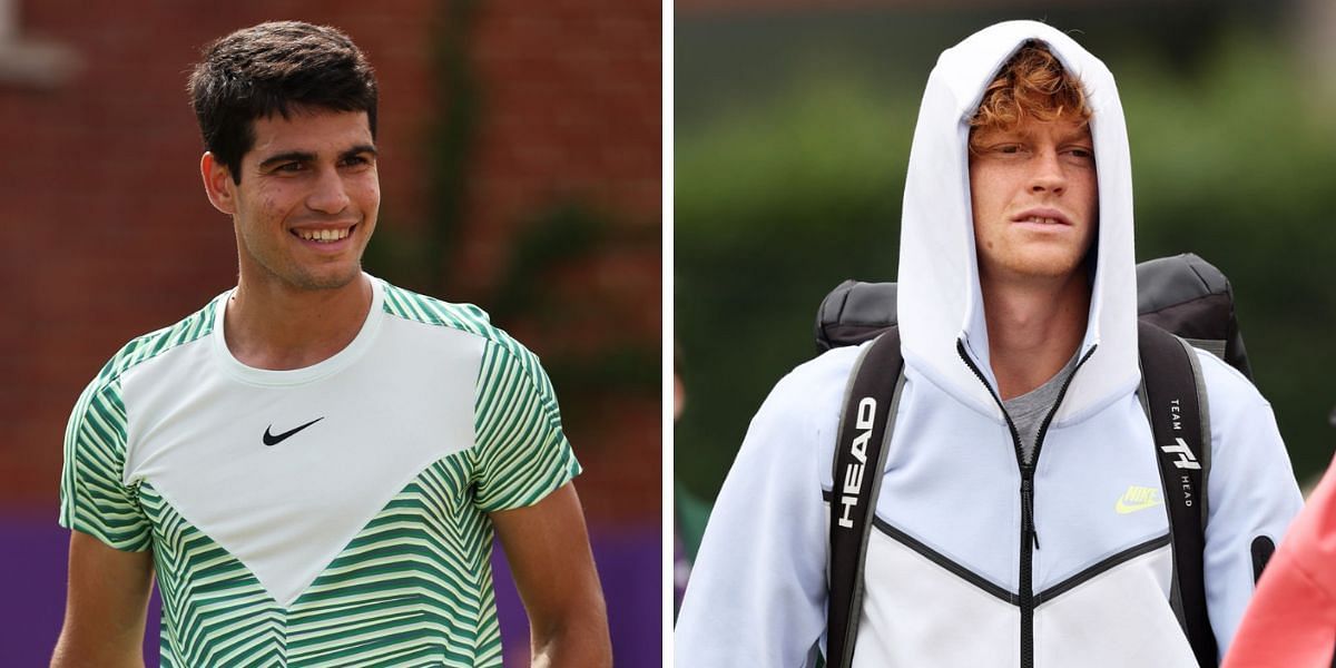 This is sick, hoping Louis Vuitton does the same for Carlos Alcaraz -  Tennis fans react to Jannik Sinner's one-of-a-kind Gucci bag at Wimbledon  2023