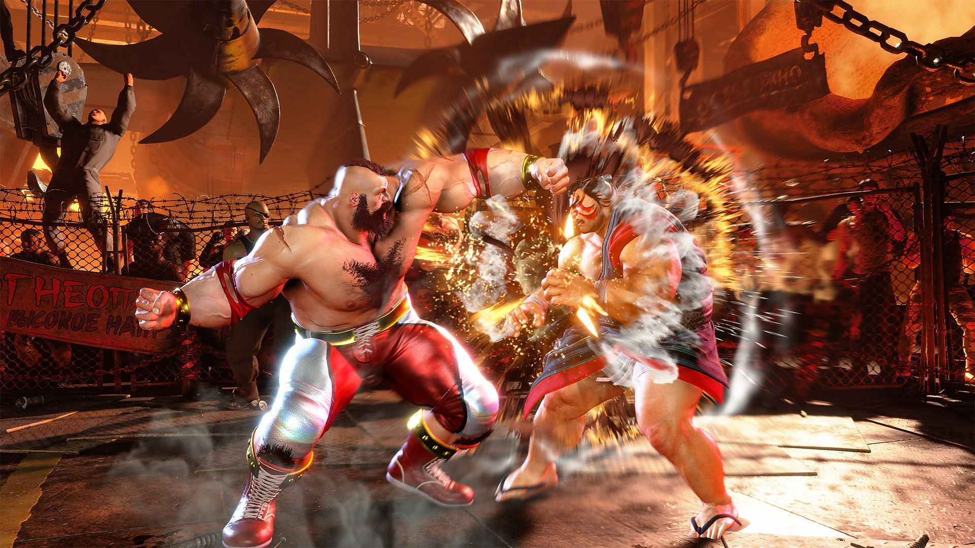 Zangief in action against E. Honda in Street Fighter 6 (Image via Capcom)