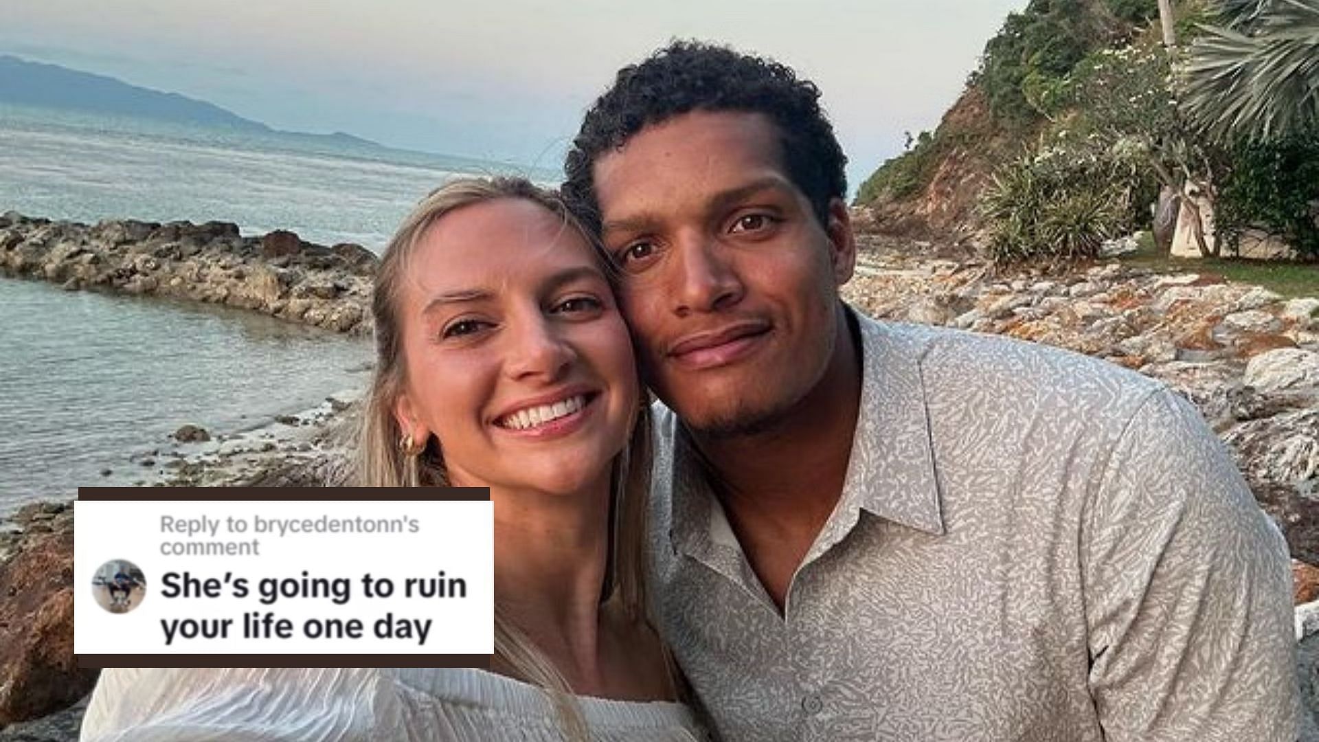 Isaac Rochell confronts troll insulting Allison Kuch