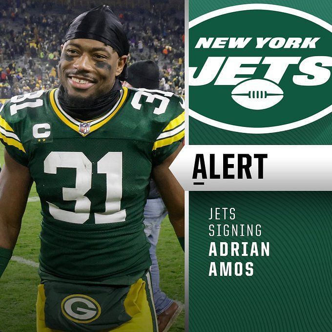 NY Jets sign free agent safety Adrian Amos to one-year deal