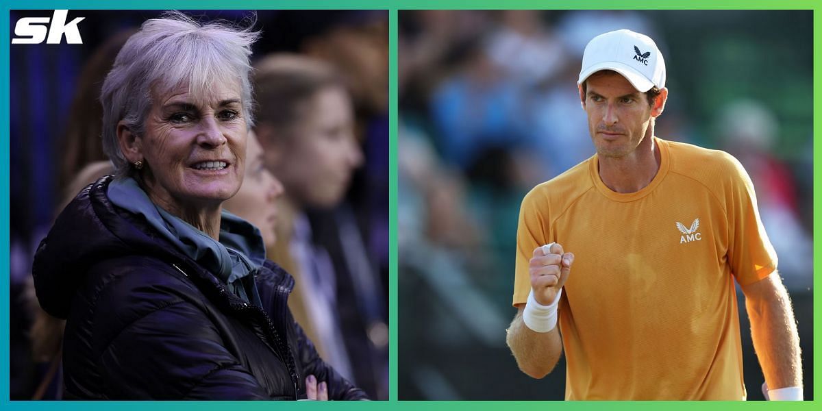 Judy Murray (L) and Andy Murray (R)