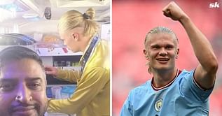 “It’s open for you 24/7” – Ice cream man sheds light on conversation with Erling Haaland before Man City star jumped in to serve customers