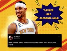 "It was like vanilla-flavored almond milk" - Josh Hart breaks his silence on breast milk tweet saga