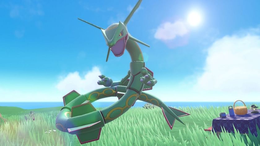 Shiny Rayquaza in the clouds : r/pokemon