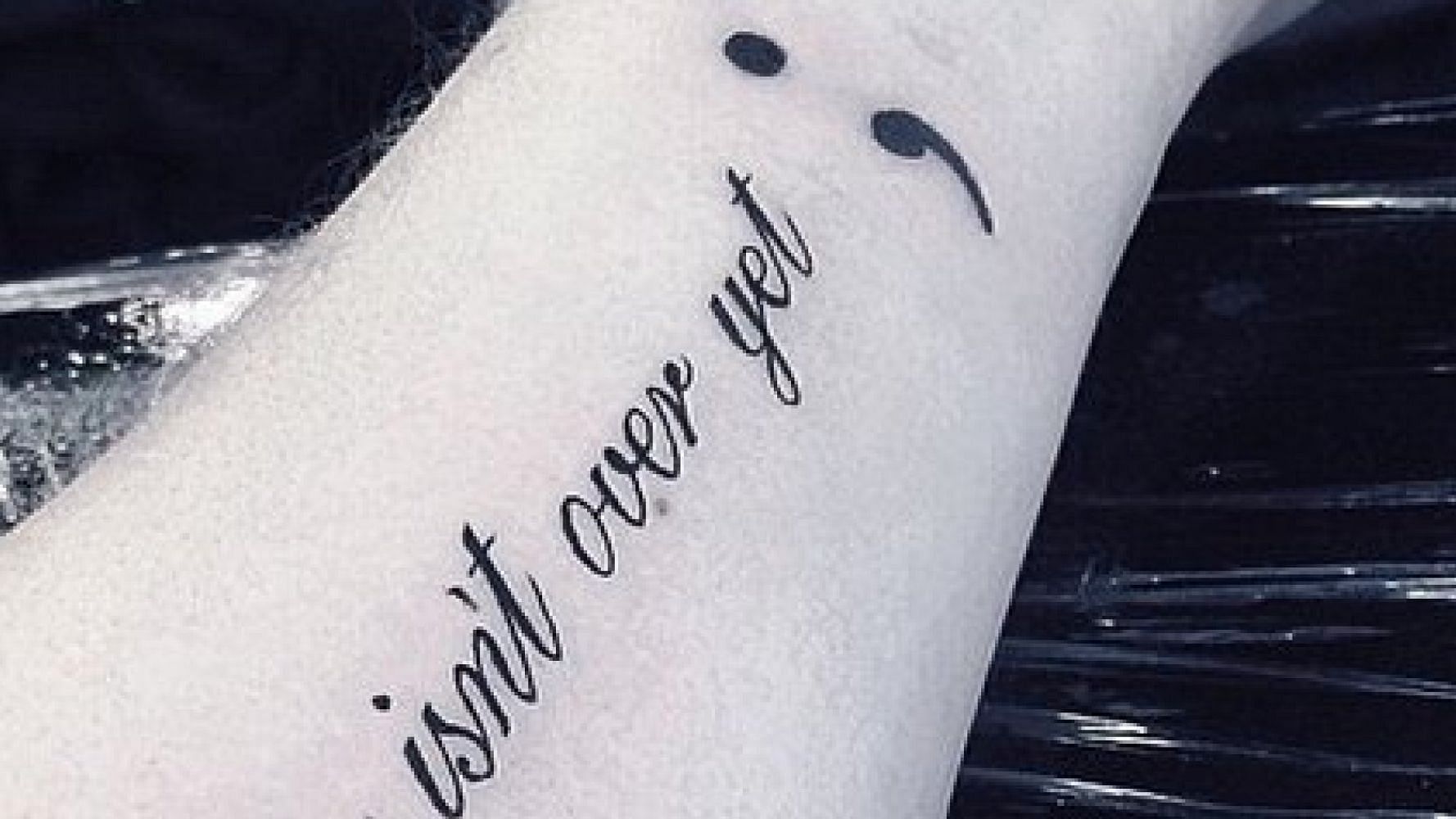 What does the semicolon tattoo signify? (Image via Getty/ Getty)