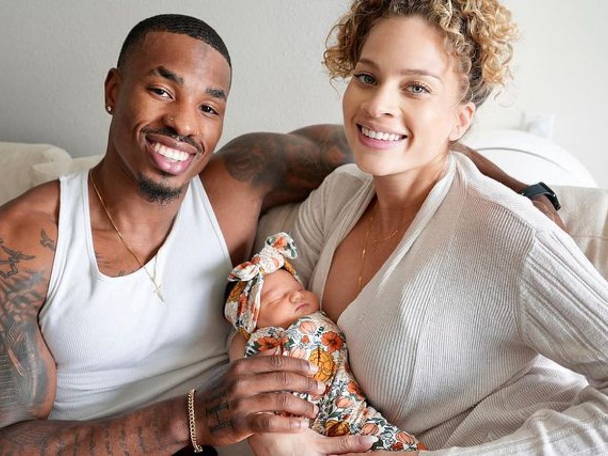 Amber and Chauncey are proud parents of a girl (Image via amberborzotra/ Instagram)