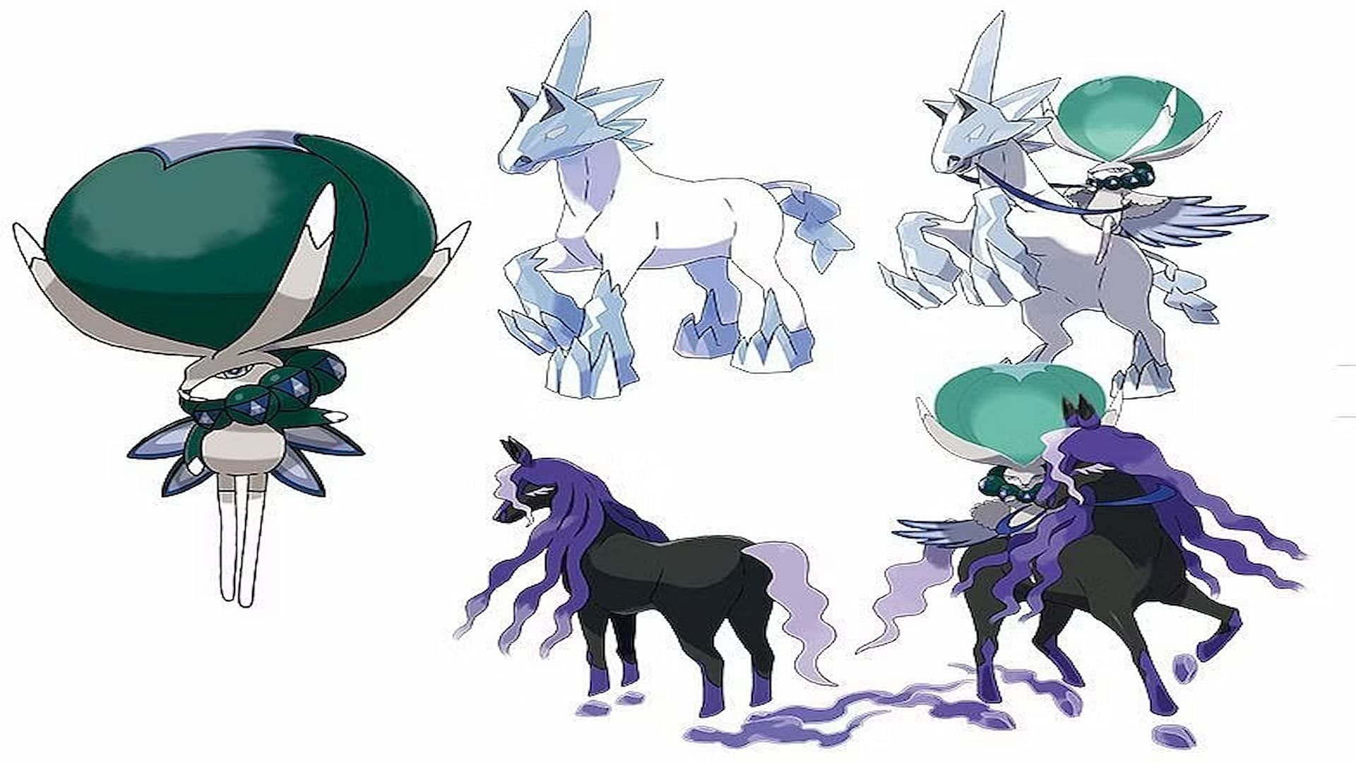 The King Pokemon and its horses (Image via The Pokemon Company)