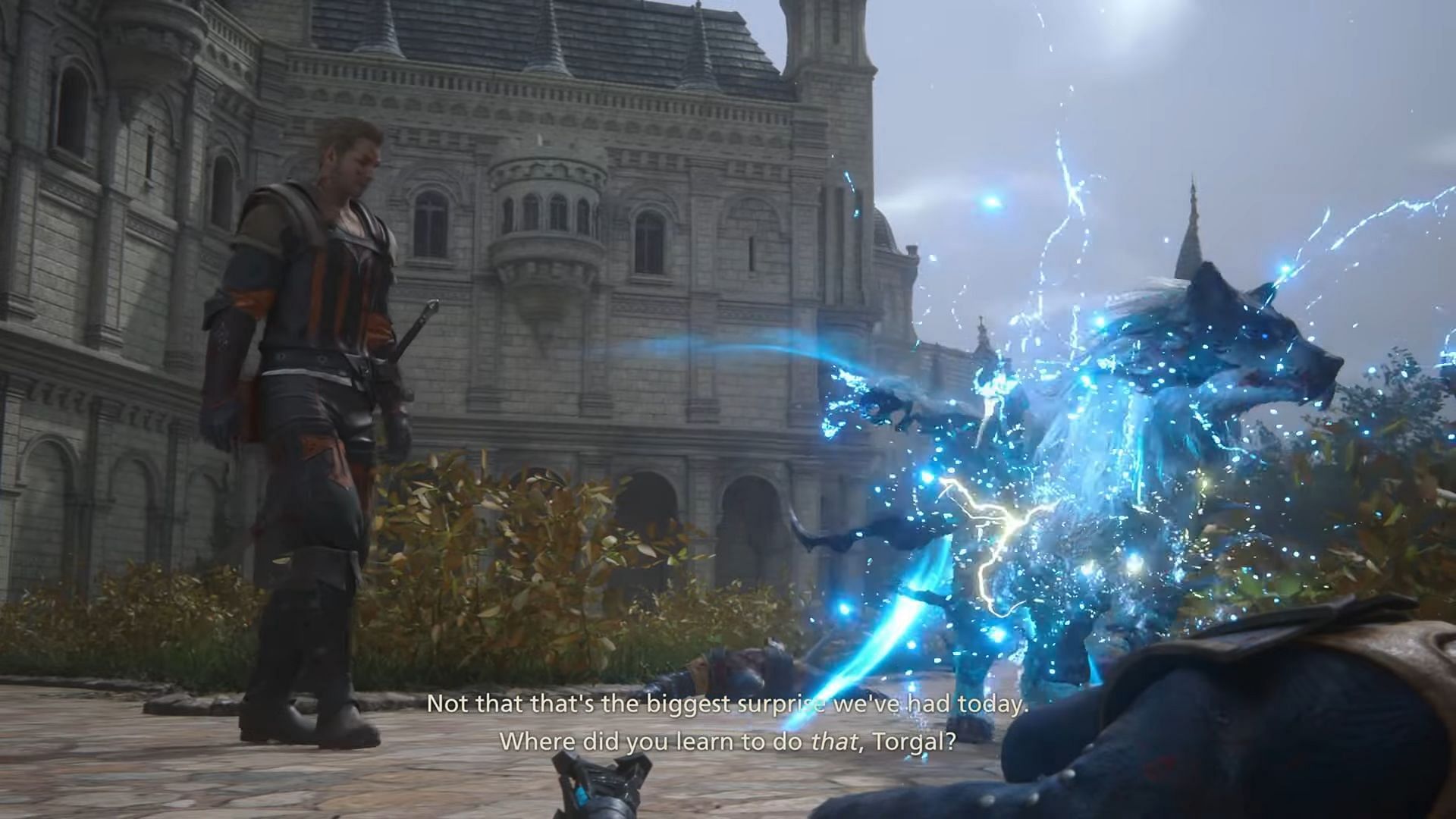 Fenrir makes a cameo in Final Fantasy 16 through the hound Torgal (Image via Square Enix)