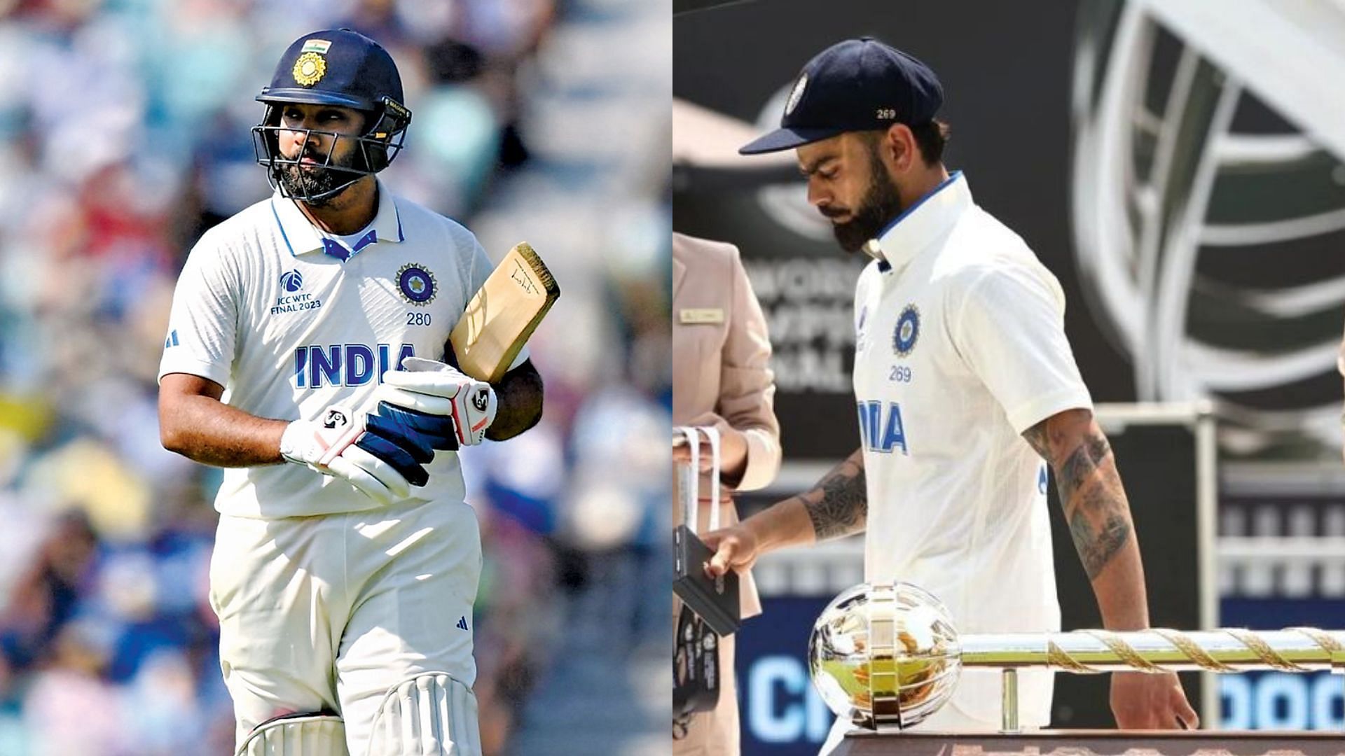 Rohit Sharma (L) &amp; Virat Kohli are among the experienced players who couldn