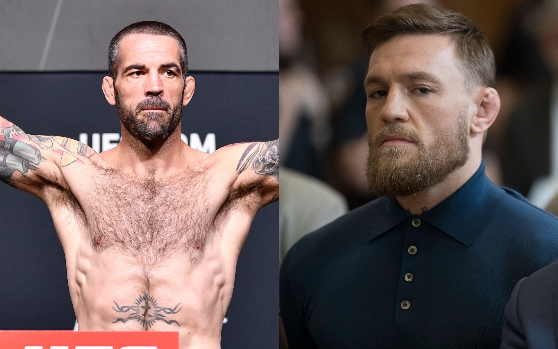 Matt Brown (left) and Conor McGregor (right) (Image credits Getty Images)