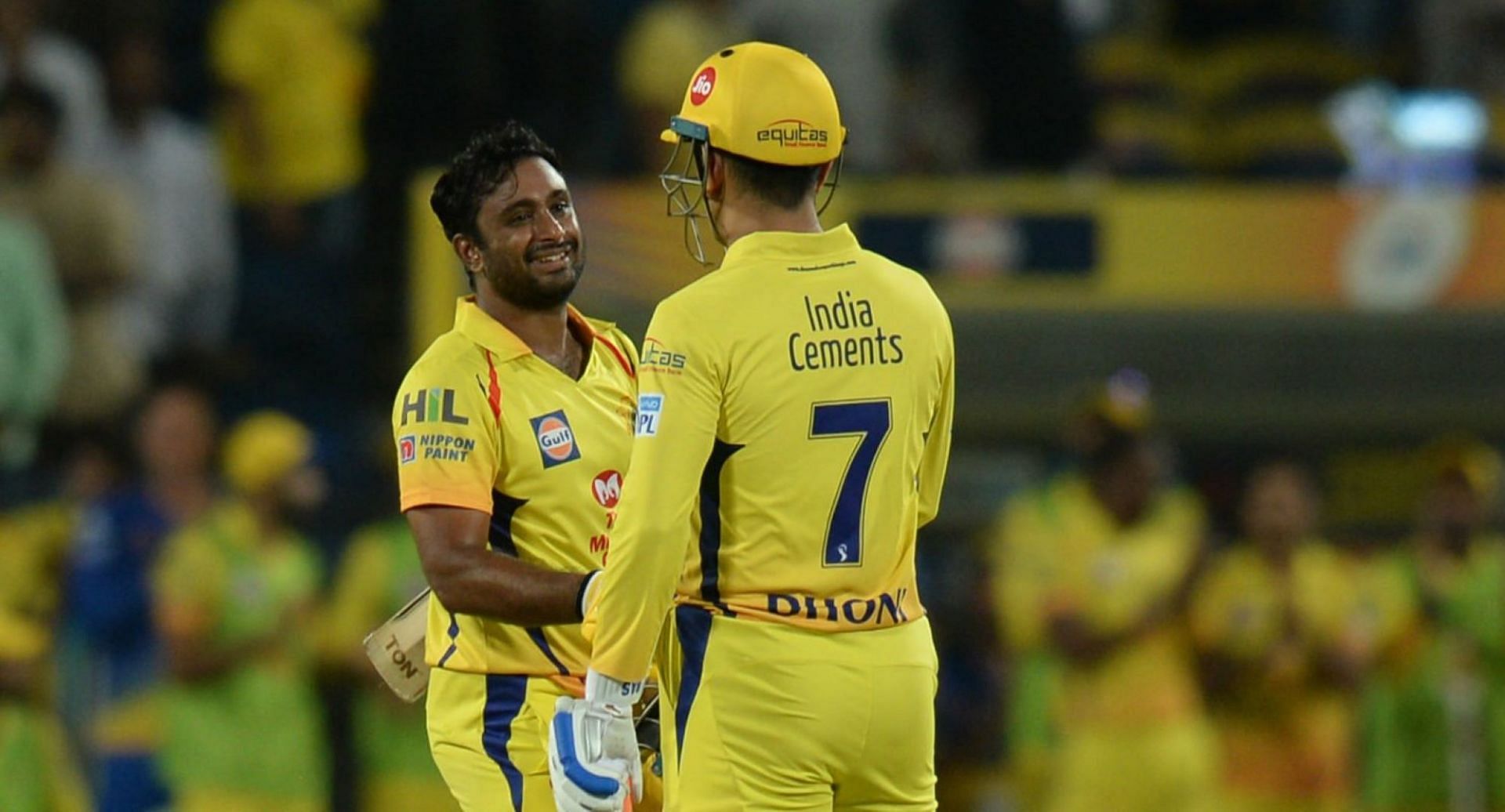Rayudu has played for CSK under MS Dhoni since 2018