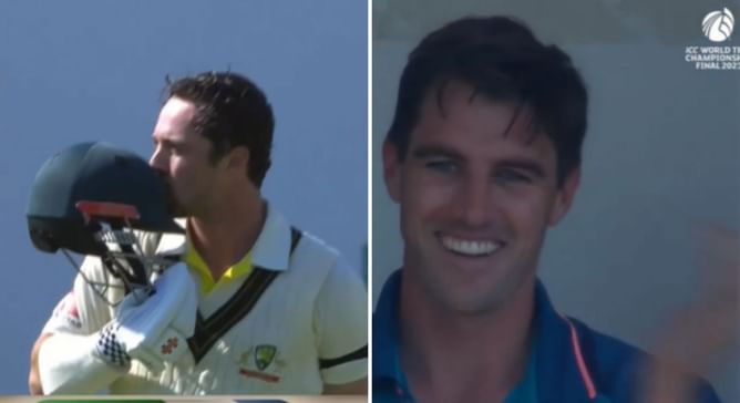 [Watch] Pat Cummins' reaction is priceless as Australia's dressing room gives standing ovation to Travis Head for his century in WTC 2023 final