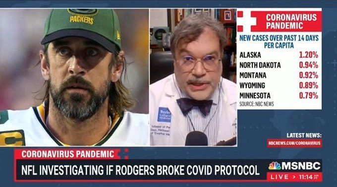 Sponsors split on Aaron Rodgers' anti-vaxx stance - Taipei Times