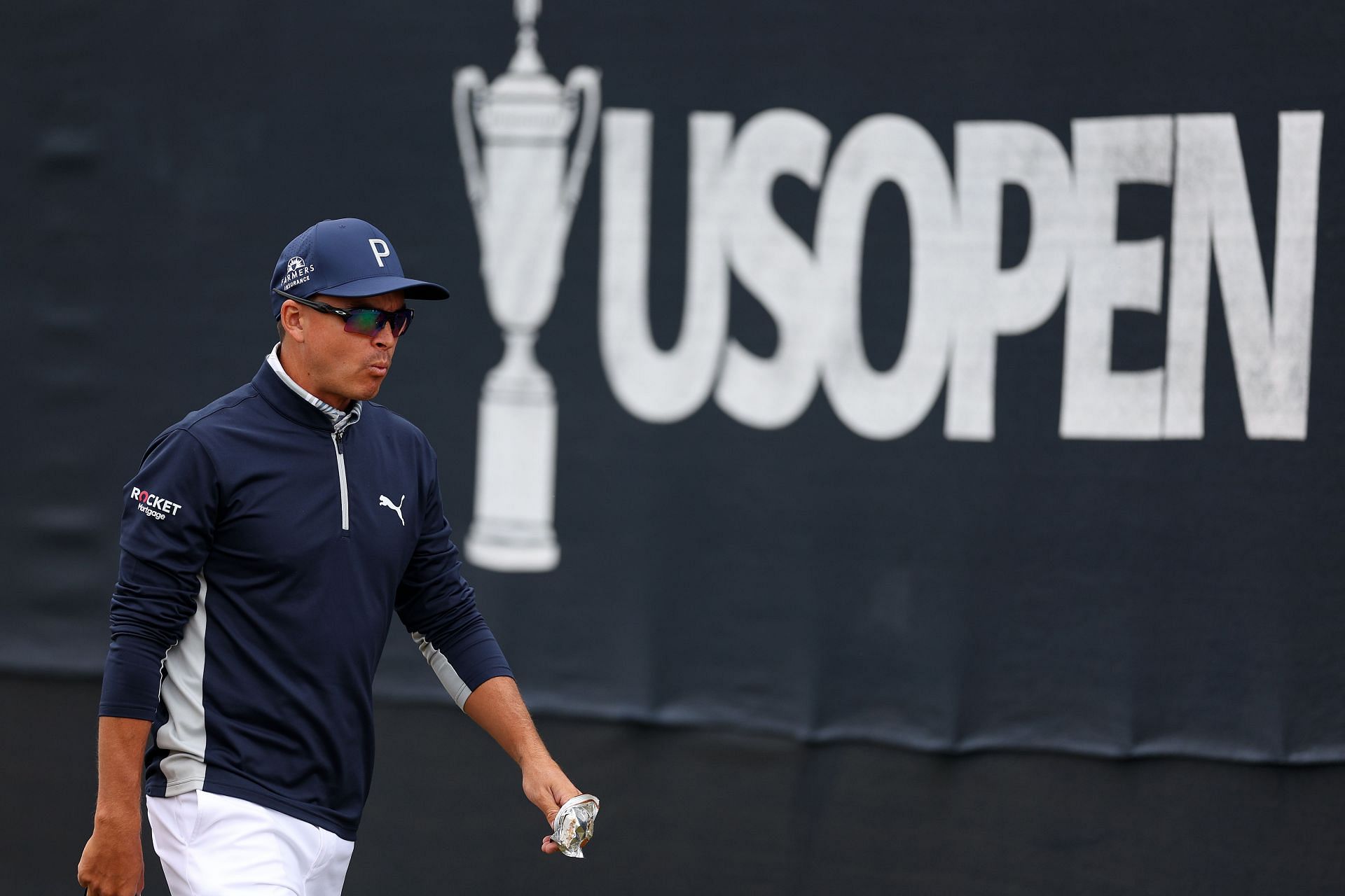 Rickie Fowler during the practice round of the 123rd U.S. Open Championship