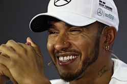 WATCH: Lewis Hamilton can’t stop smiling after clicking ‘worst bucket hat’ picture of Ferrari driver Carlos Sainz