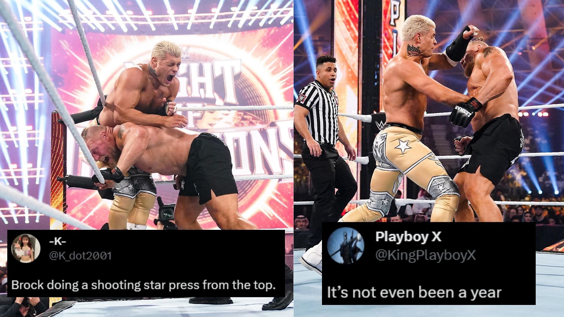 Cody Rhodes and Brock Lesnar are currently in a feud