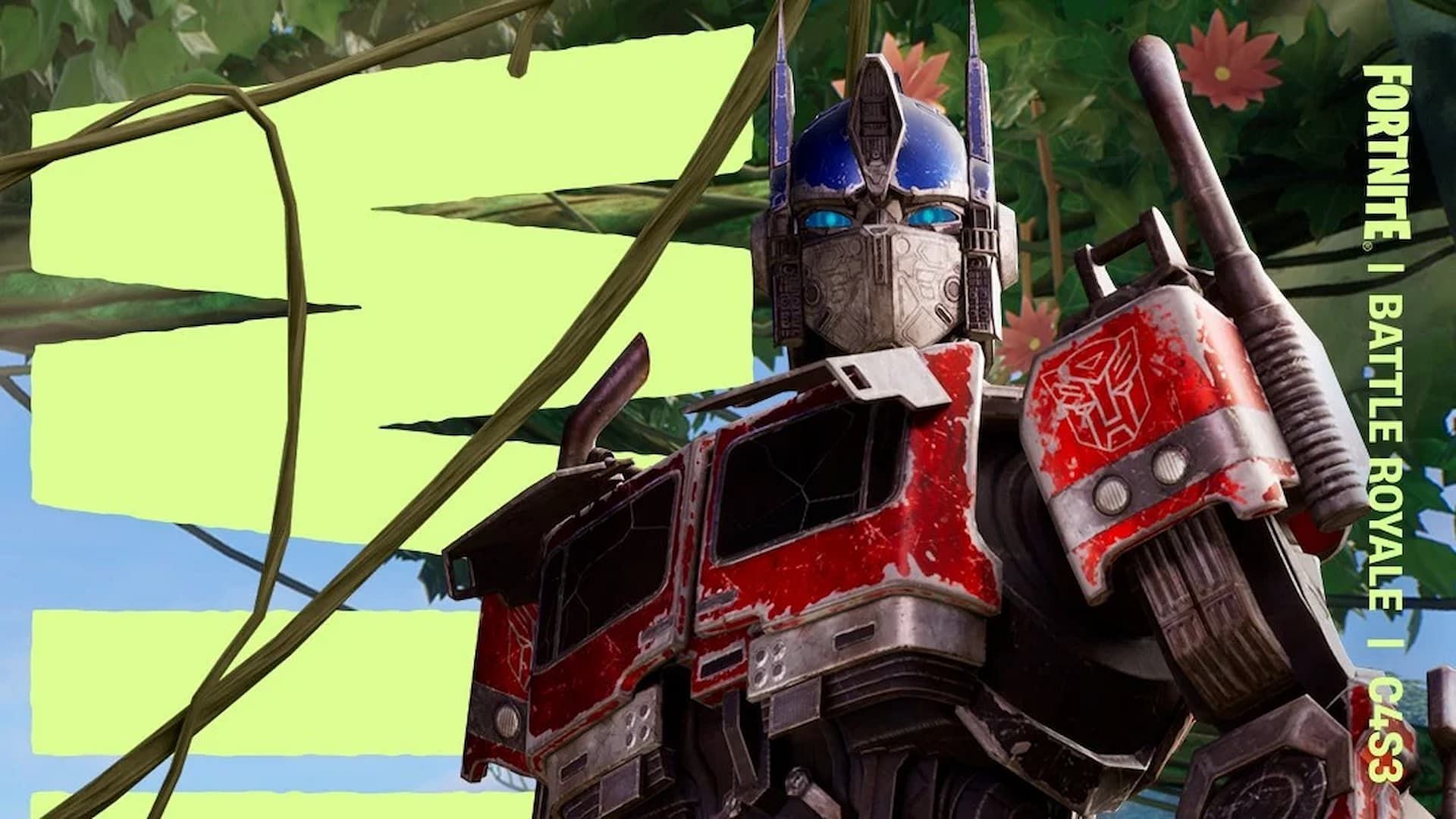 The Optimus Prime Fortnite Skin (Image via Epic Games)