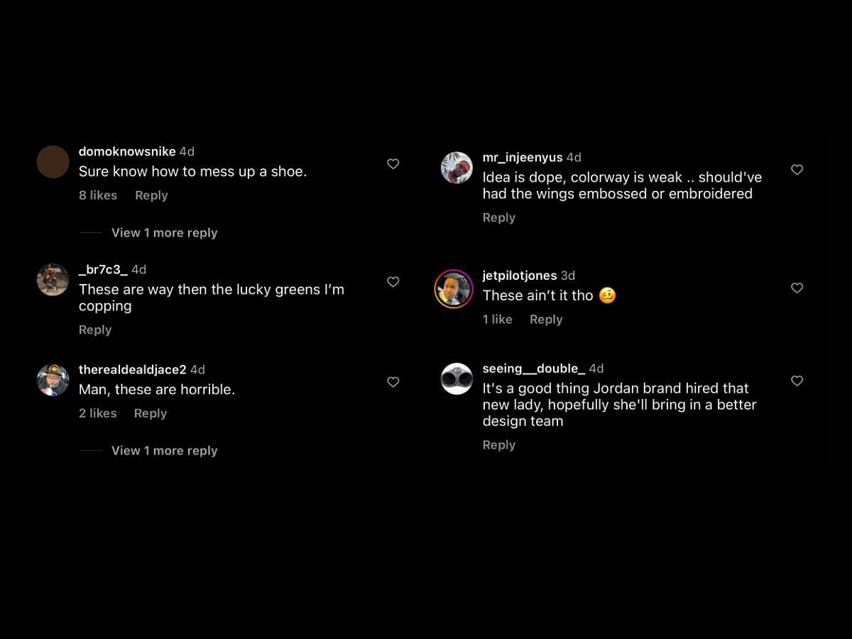 Fans react to the Nike Air Jordan 2 &quot;Wings&quot; sneakers and criticize its design (Image via Sportskeeda)