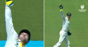 [Watch] Alex Carey takes a one-handed stunner as Umesh Yadav gets out to unplayable delivery in WTC final