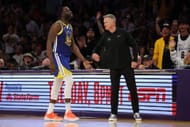 Draymond Green, left, and Steve Kerr
