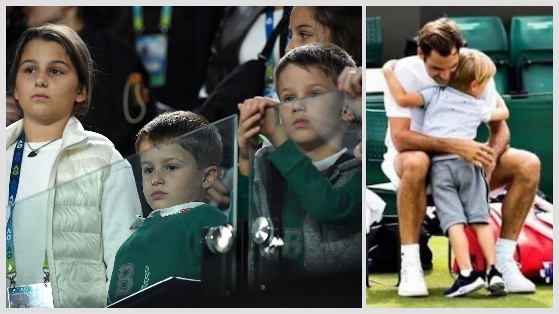 Roger Federer revealed that e still plays tennis with his children