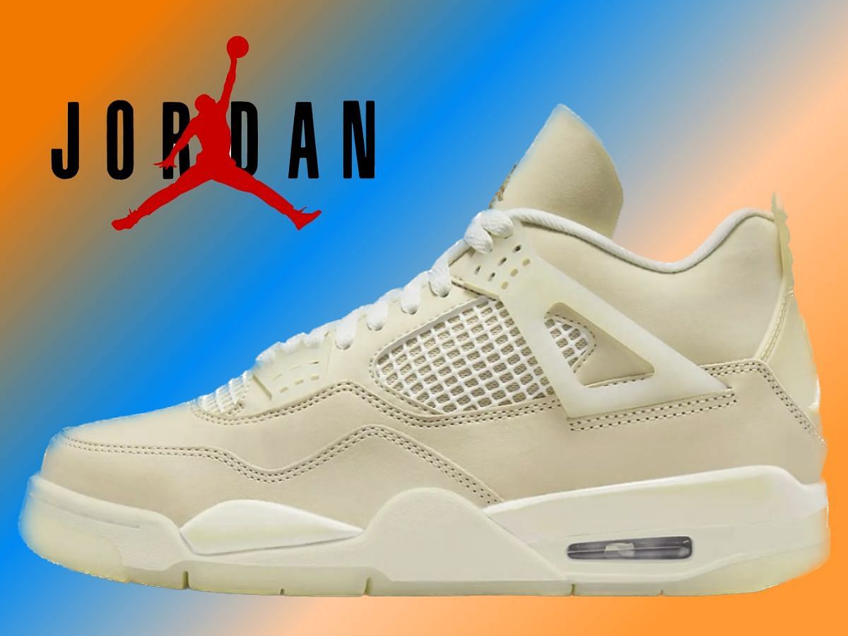 Nike Off-White Air Jordan 4 Sail Sneaker