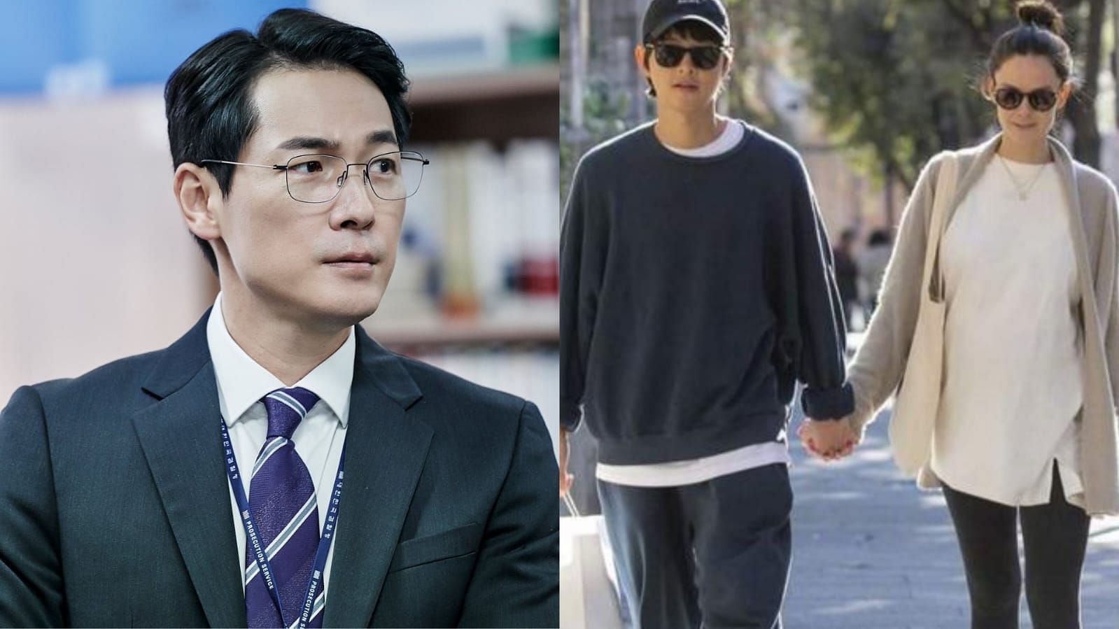 Kim Young Jae and Song Joong with Katy Louise Sanders (Image via Twitter/@kdramasdiary)