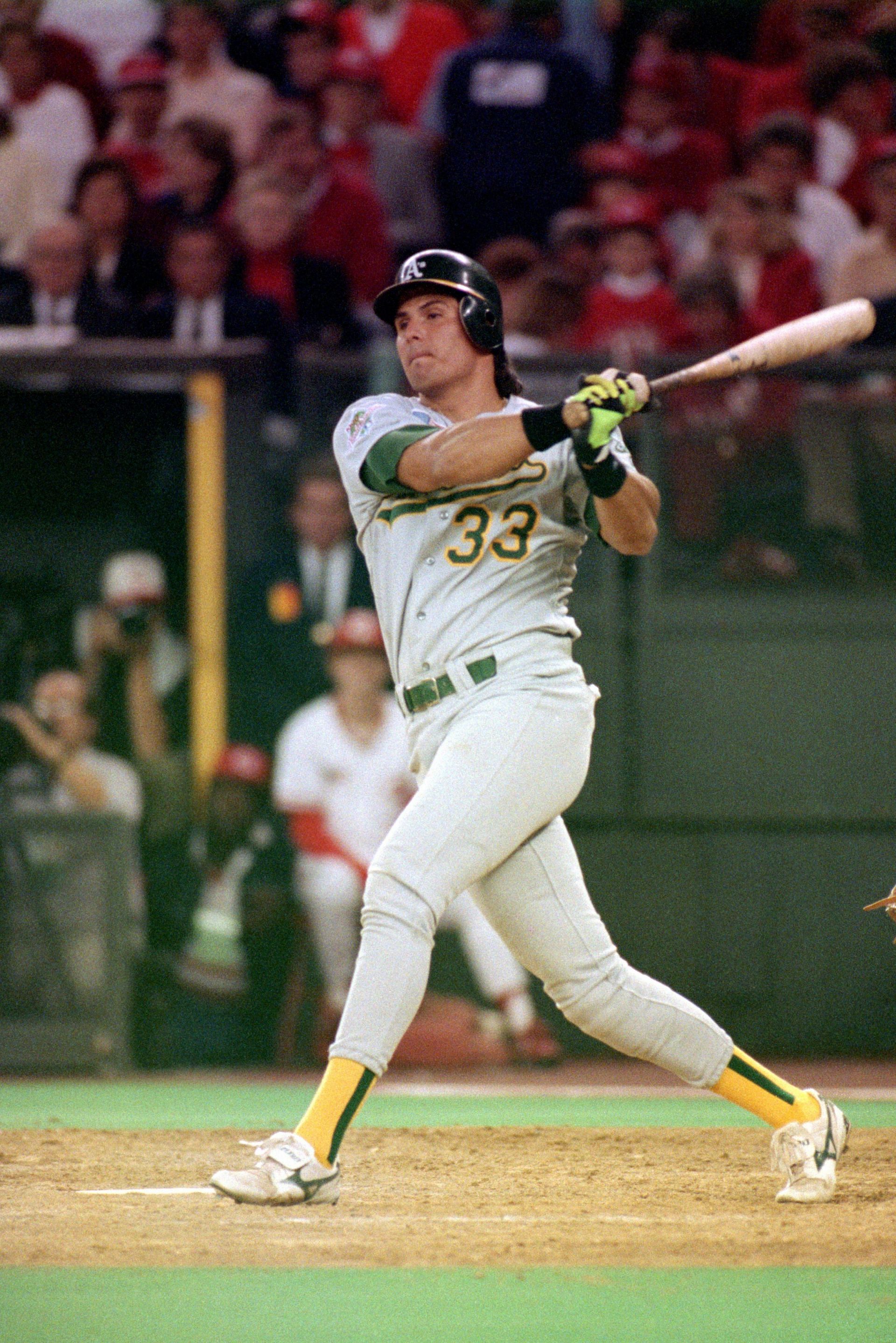 Jose Canseco of the Oakland Athletic