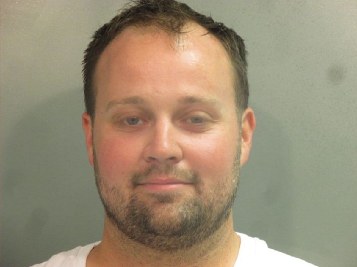 A mugshot of Josh Duggar (Image via Washington Police Department)