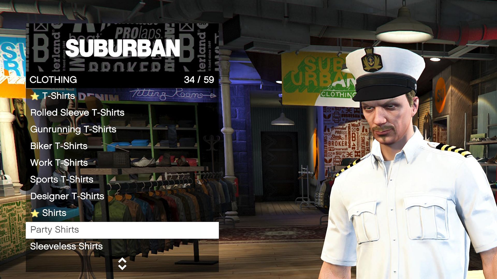 This is the category you need to select to find the new clothes (Image via Rockstar Games)