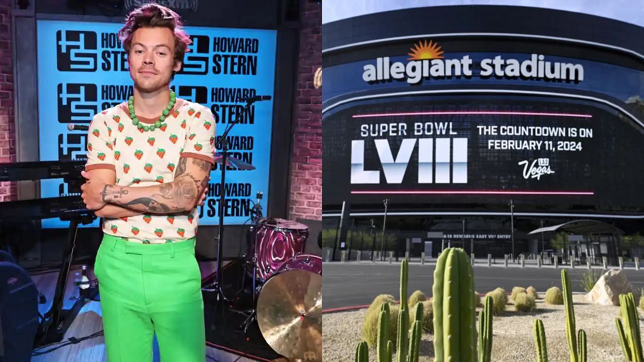Could Harry Styles be the halftime act of Super Bowl LVIII next year? - images via Getty
