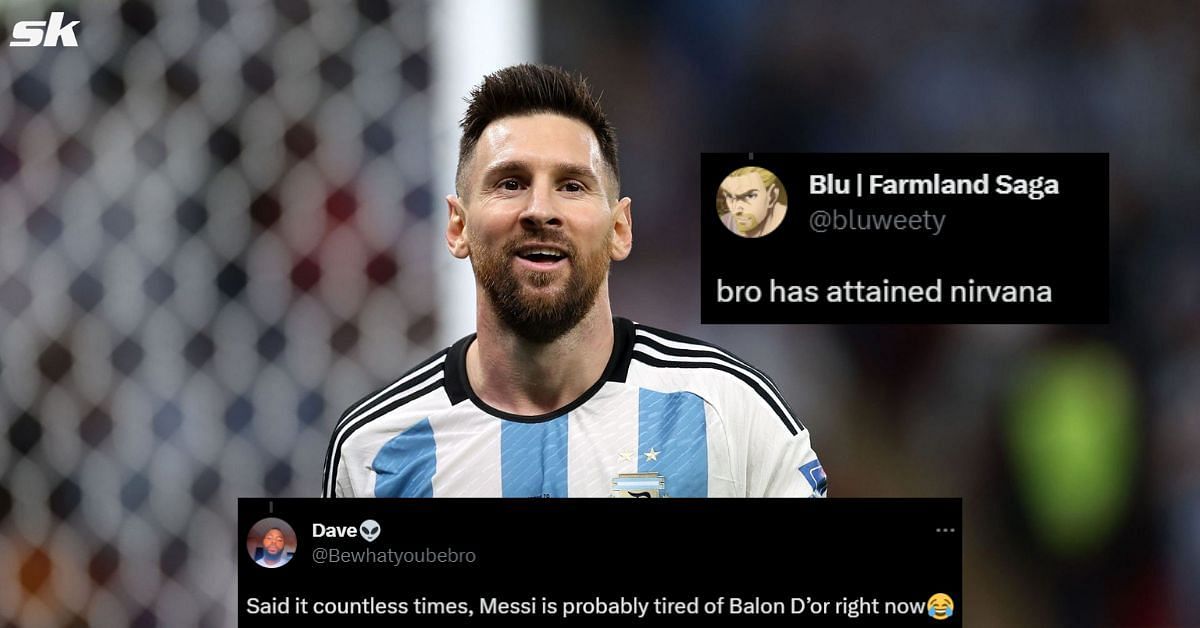Lionel Messi is praised by fans after his comments about winning the Ballon d