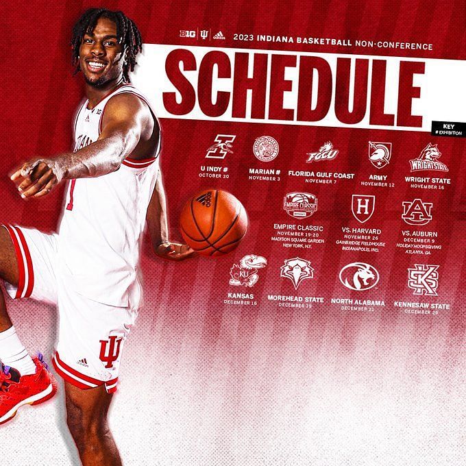 2023 Indiana Hoosiers Schedule