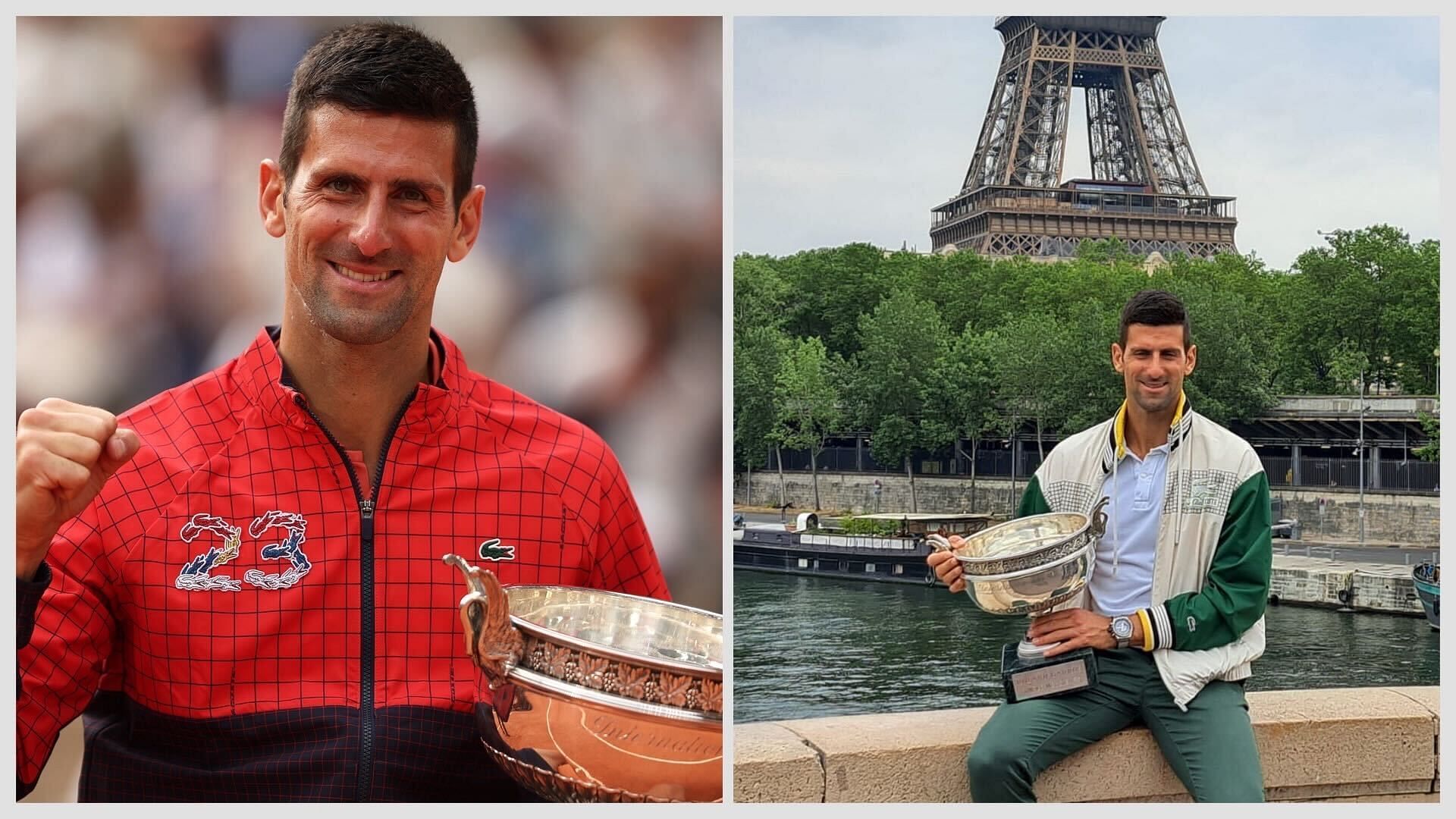 Djokovic with the French Open winner