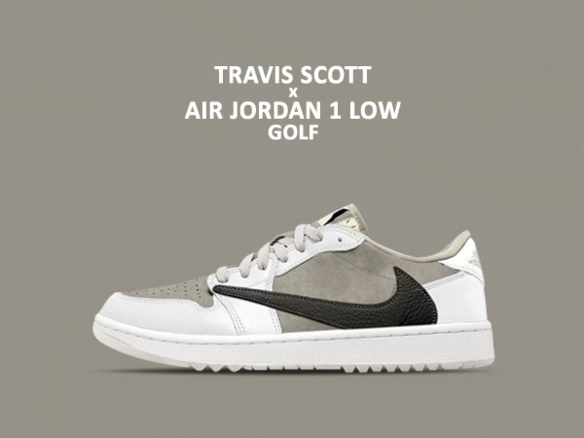 Travis Scott × Nike AJordan1 Golf(olive)
